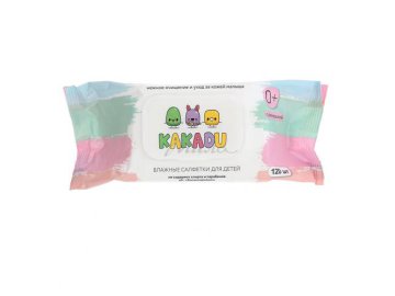 Салфетки влажные детские KAKADU, 120 шт