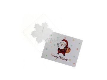 Свеча новогодняя подарочная с открыткой, артикул SLW98-32