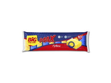 Губки кухонные крупнопорис MAX 10 шт BIG City Life
