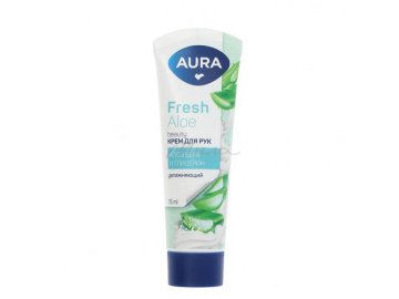 Крем для рук AURA Beauty Увлажняющий с алое и глицерином, 75 мл