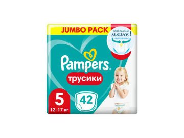 Подгузники-трусики PAMPERS Pants Junior (12-17 кг), 42 шт