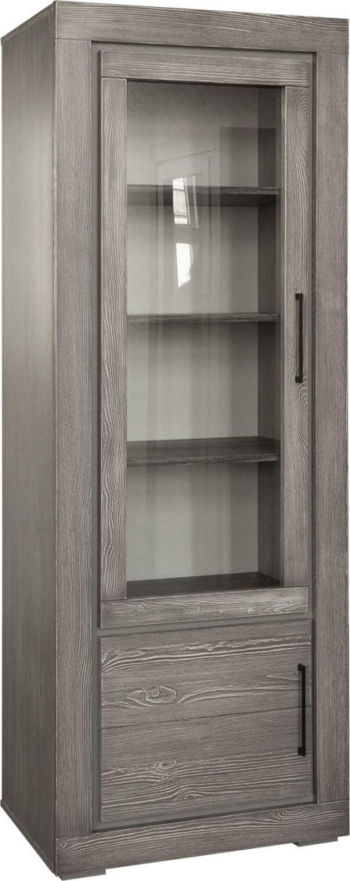 Шкаф с витриной «Байс» БМ2.791.0.05-01(2619-01Бр), фото 1 из 1
