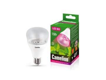 Лампа светодиодная д/раст. А60 15Вт Е27 LED15-PL/BIO/E27 Camelion