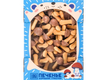 Печенье"ДОМАШНИЕ ГРИБОЧКИ"(м.кон.гл)180г