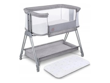 Детская кроватка Lionelo Luna (Grey Concrete)