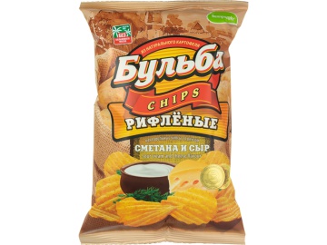 Чипсы "БУЛЬБА CHIPS" (смет./сыр) 75г