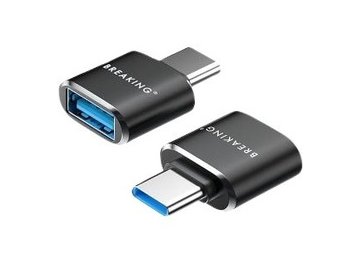 Адаптер USB-A - USB-C Breaking 24501 (черный)