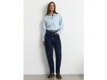 Джинсы женские Mom fit синие