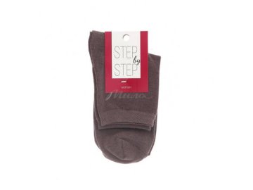 Акции Милы Лельчицы Только в сети «Мила» - Носки женские STEP BY STEP арт. 52-151 св.коричн Однотон р.25