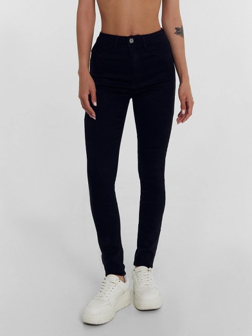Брюки женские джинсовые jeggins в сером оттенке, фото 2 из 18