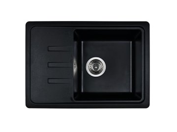 Мойка из каменной крошки WISENT W620-26 (антрацит) 620х435 без сифона