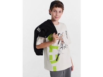 Футболка для мальчиков в сером оттенке с аниме Марк Формель