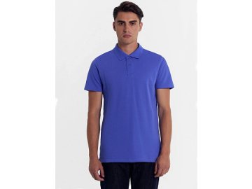 Джемпер-поло хлопковый в голубом оттенке Марк Формель