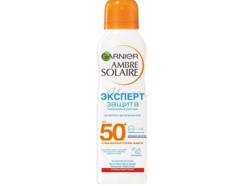 Спрей солнцезащитный Garnier Ambre Solaire SPF50+ 200мл сухой (очень высокая степ.защиты)