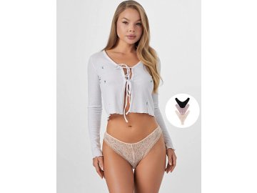 Трусы слипы женские кружевные в наборе, 3 шт