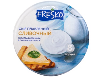 Сыр плавл."FRESKO" (круг/слив.,45%) 130г