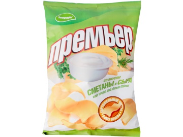 Чипсы "ПРЕМЬЕР" (сметана/сыр) РБ 70 г в Жодино Евроопт