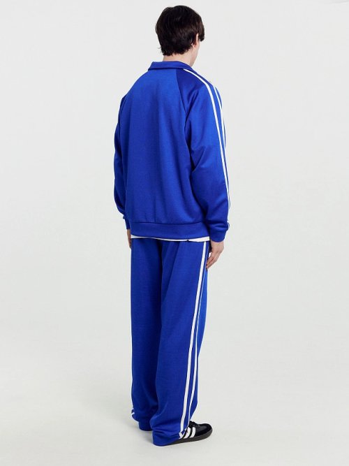 Брюки мужские синие со светло-молочными лампасами, фото 5 из 7