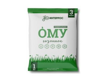 Удобрение ОМУ " Газонное", 1 кг.
