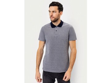 Джемпер-поло серого оттенка с черным воротником Марк Формель