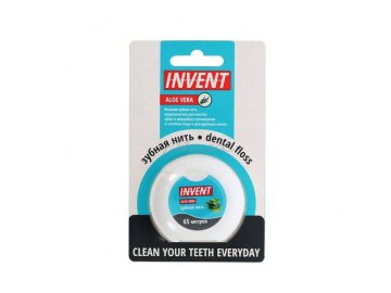 Нить зубная INVENT Aloe Vera Алоэ Вера, 50 м