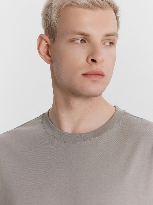 Футболка мужская бежевая, фото 4 из 5