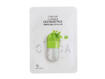 Тканевая маска для лица LEBELAGE Capsule Cica Mask Pack с экстрактом центеллы азиатской