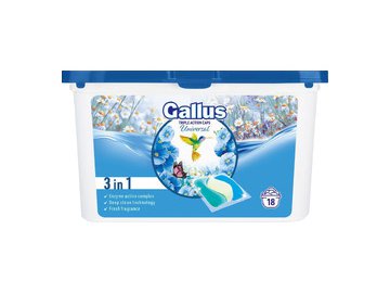 Капсулы для стирки GALLUS 3in1 Universal (18 шт)