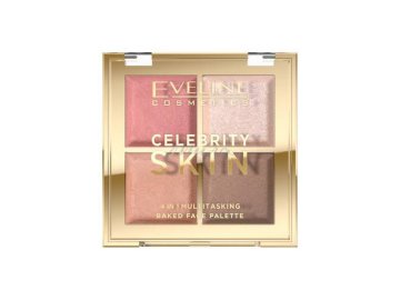 Акции Милы Пинск Новинки - Палетка для контурирования лица EVELINE Cosmetics Celebrity Skin 4 in 1, 16 г