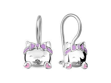 Серьги детские TALANT, серебро 925 проба, вставка эмаль
