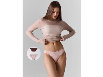 Трусы слипы женские с заниженной посадкой в наборе, 3 шт