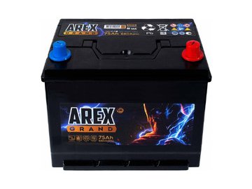 Автомобильный аккумулятор AREX Grand Asia R+ (75 А·ч)