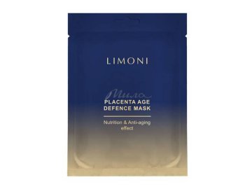 Мила акции Островец - Маска для лица LIMONI Placenta Age Defence Mask питательная с плацентой, 23 г