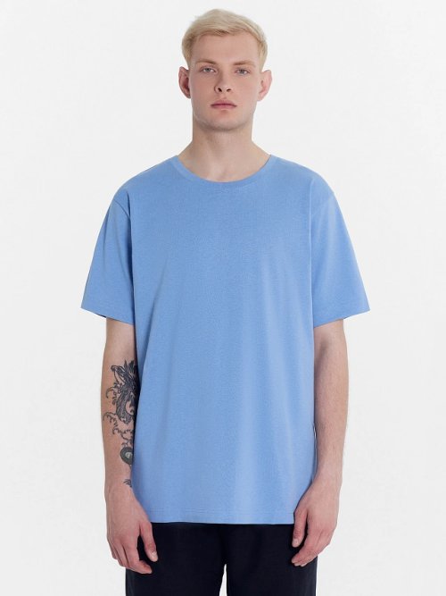 Футболка мужская светло-синяя, фото 1 из 5