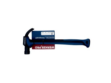Молоток-гвоздодёр 0,61кг Werker PRO с фибергласовой рукояткой WL-310B-1