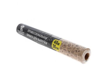 Бумага для выпечки GURMANOFF Professional силиконизированная коричневая, 38 см х 40 м