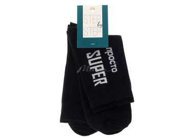 Носки мужские STEP by STEP арт. 42-143 Просто SUPER чёрный р.27-29 (компл. 2 пары) арт. 42-143