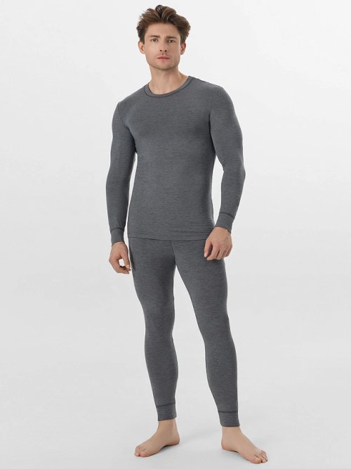 Комплект "термо" (лонгслив и брюки) в графитовом цвете, фото 7 из 32