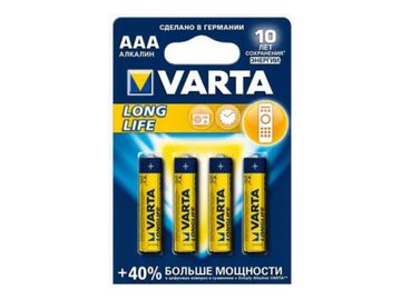 Батарейка Varta Longlife 4 AAA 04103113414 (4шт)