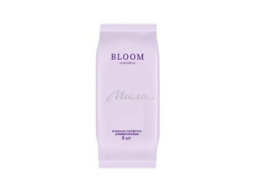 Акции Милы Лельчицы Только в сети «Мила» - Салфетки влажные BLOOM UWW универсальные, 8 шт, арт. 16