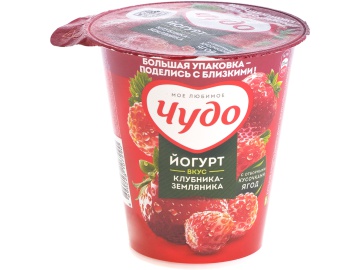 Йогурт "ЧУДО" (клубник-землян,2%) 290г в Дятлово Евроопт
