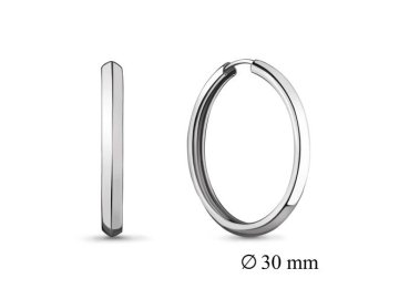 Серьги Конго Aquamarine, серебро 925 проба