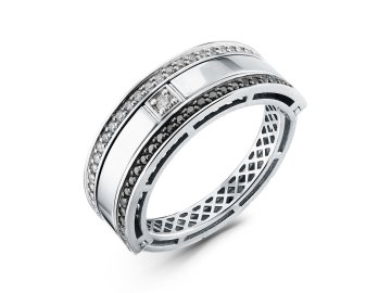 Кольцо трансформер Era Jewelry, белое золото 585 проба, вставка бриллиант