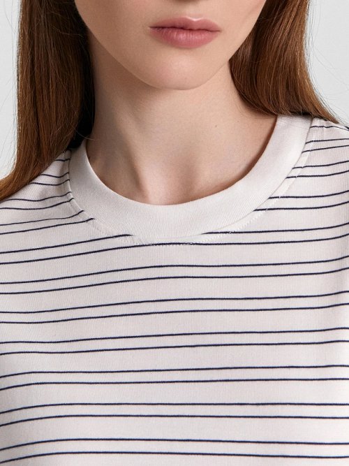 Футболка женская в полоску, фото 4 из 25