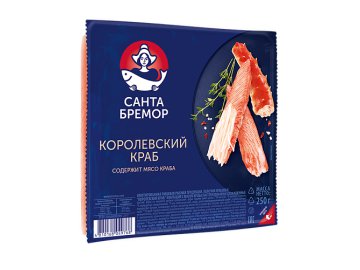 Крабовые палочки Санта Бремор Королевский краб охлажденные имитация 250 г