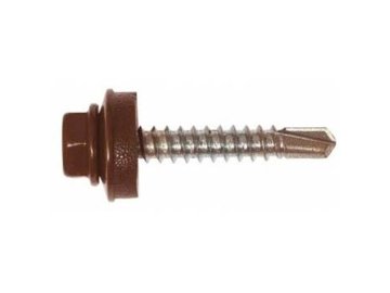 Саморез кров. 4,8х51 RAL 8017 шоколадный PT1 (50шт) FixHaus