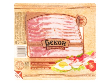 Бекон сырокопчен."ИНЕЙ"(вс,мс,игаз) 200г