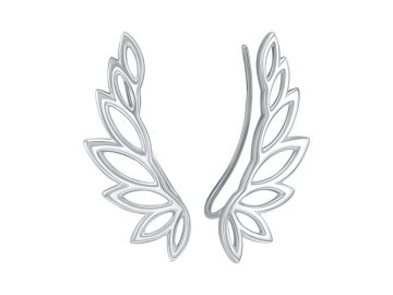 Серьги каффы BIRYUZA, серебро 925 проба