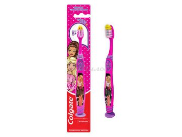 Детская зубная щетка COLGATE Barbie, Batman 5 +, супермягкая