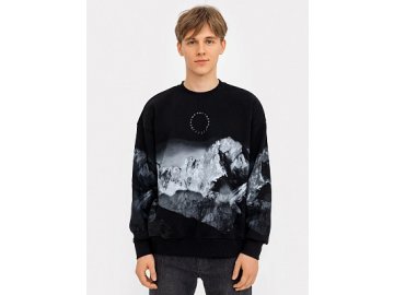 Свитшот мужской черный с печатью
